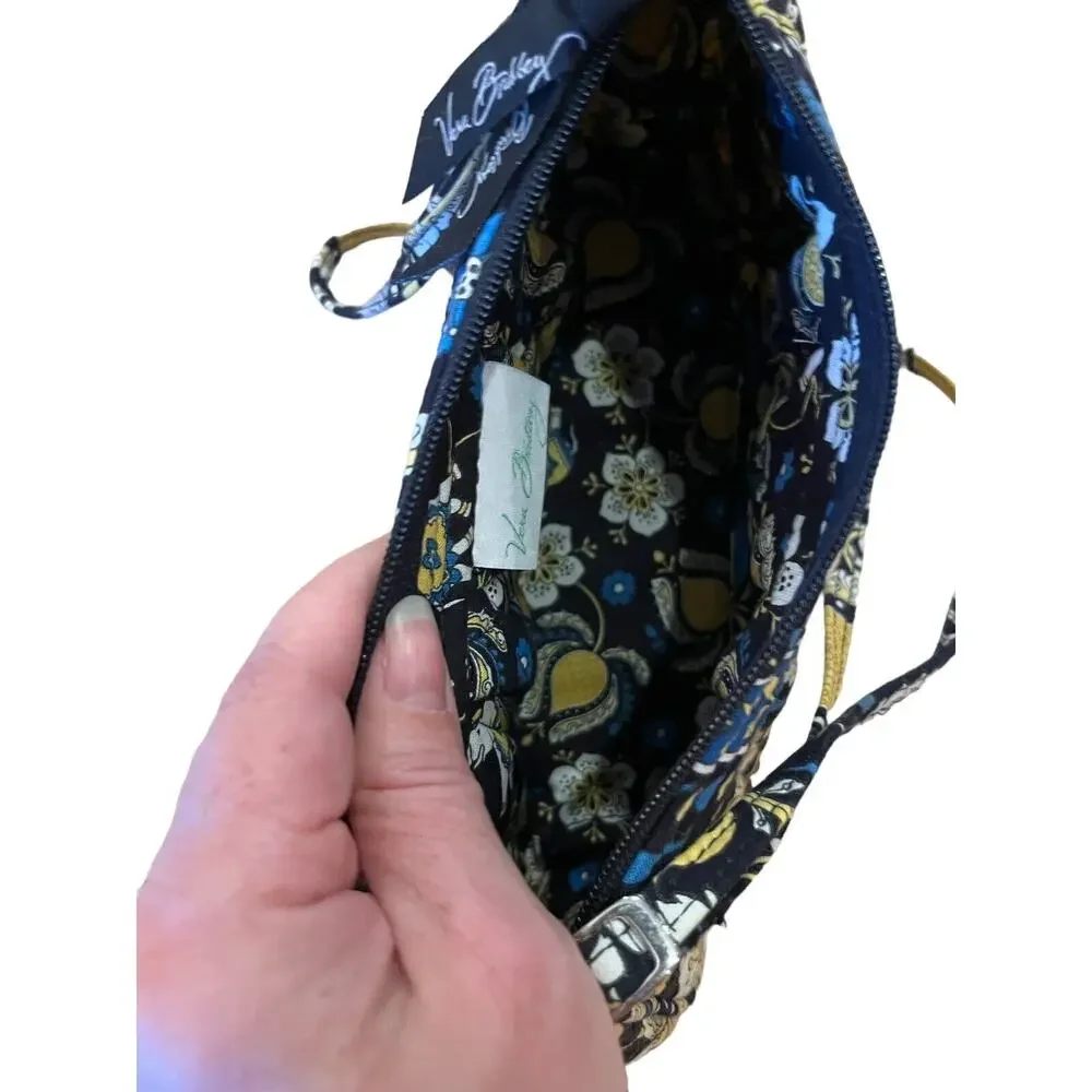 Vera Bradley Ellie Blue Shoulder Bag Purse 9.5
